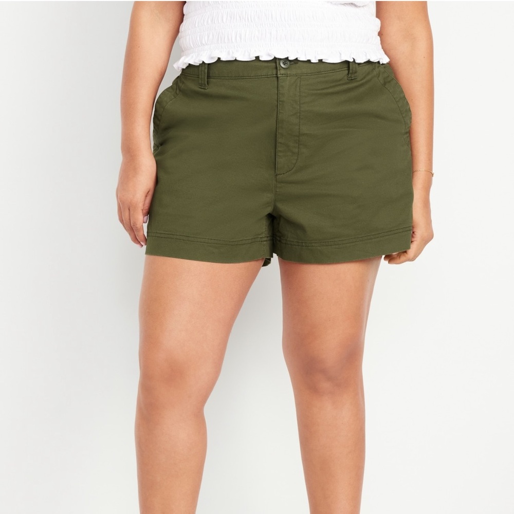 NWT Old Navy Size XL High Waisted OGC Chino Shorts 3.5” inseam